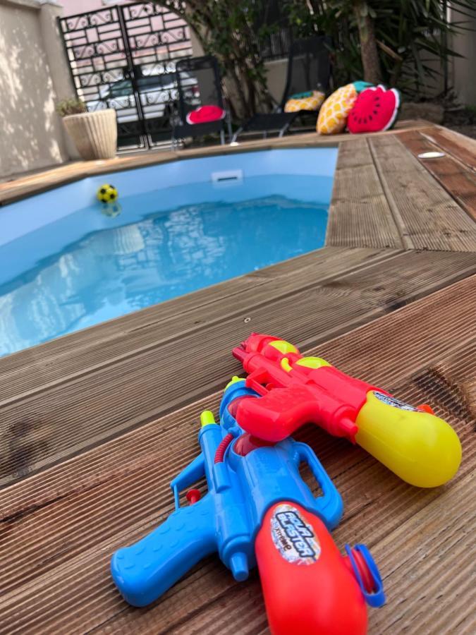 Charmante Maison Climatisee Avec Piscine Au Calme A 卡尔卡松 外观 照片